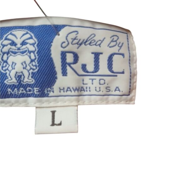 RJC Red Parrot and Hibiscus Hawaiian Shirt - Picture 2 of 2